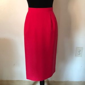 Pink pencil skirt